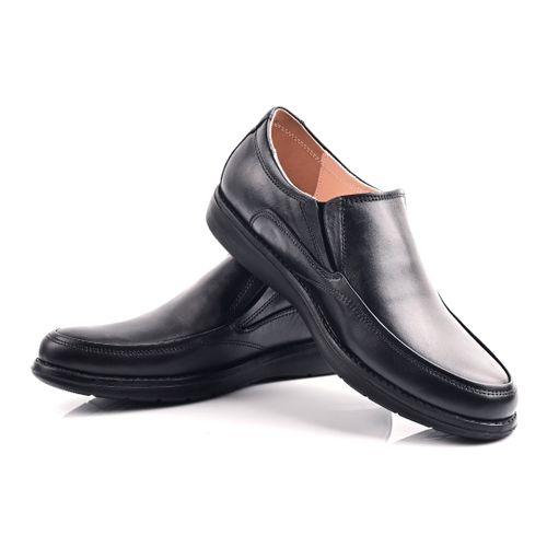 Chaussure En Cuir Pour Homme Noir
