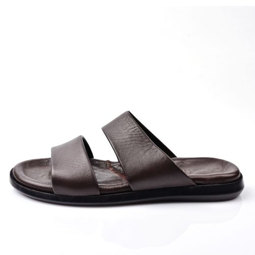 Sandale Homme Cuir,Tendance- Marron