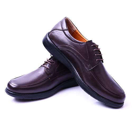 Chaussure Médical,Chaussure Cuir,Mocassins Médical - Marron