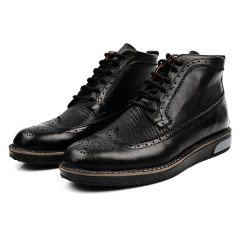 Botte Homme,Botte Cuir,Botte 2022 - Noir