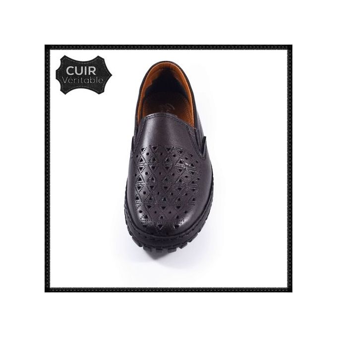 Mocassin Médical Homme- Marron