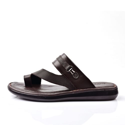 Sandale Homme Cuir,Tendance- Marron