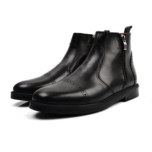 Botte Homme,Botte Cuir,Botte 2021 - Noir