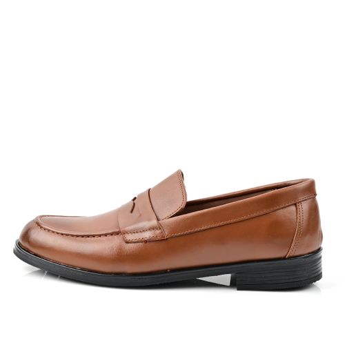 Mocassin Cuir,Mocassin Homme - Tabac