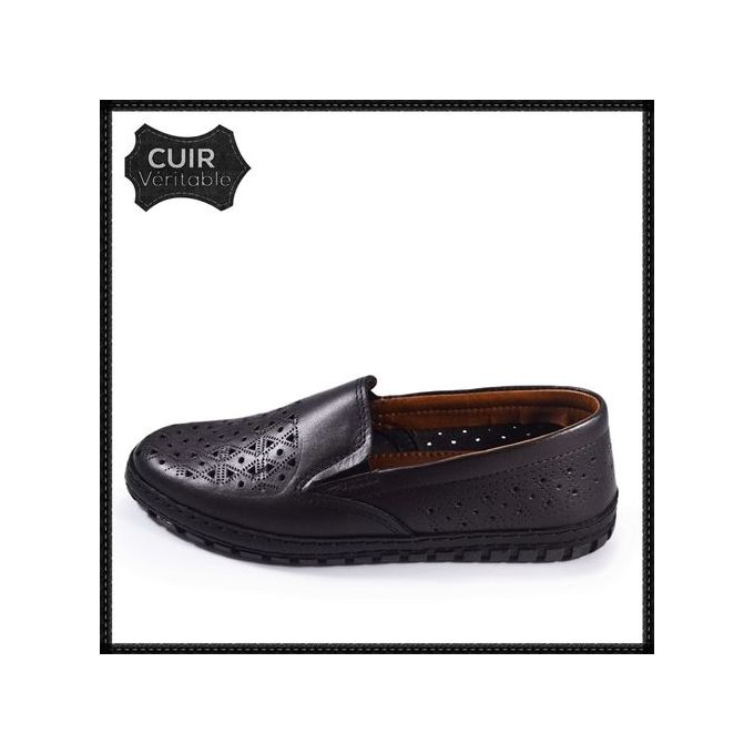 Mocassin Médical Homme- Marron