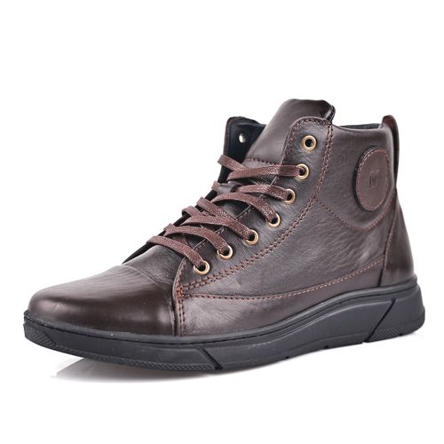Espadrille 100% Cuir Homme Marron