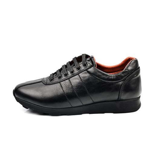 Espadrille Homme En Cuir,Chaussure Homme, Noir