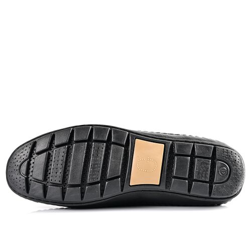 Mocassin Cuir,Mocassin Homme,Tendance - Noir