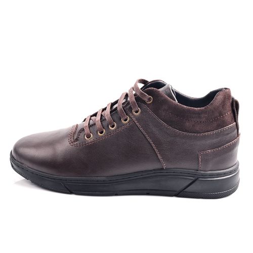 Espadrille 100% Cuir Pour Homme,Basket - Marron