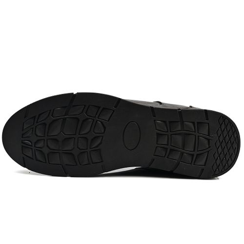 Espadrille 100% Cuir Pour Homme,Basket - Noir