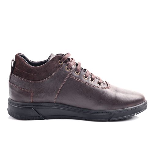 Espadrille 100% Cuir Pour Homme,Basket - Marron