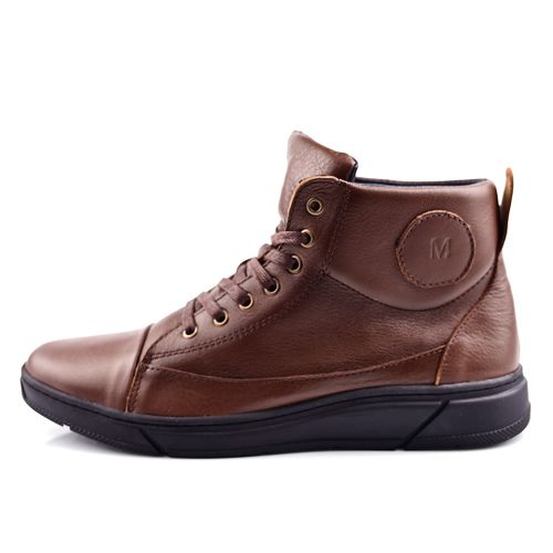 Espadrille 100% Cuir Pour Homme - Tabac