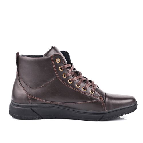 Espadrille 100% Cuir Homme Marron