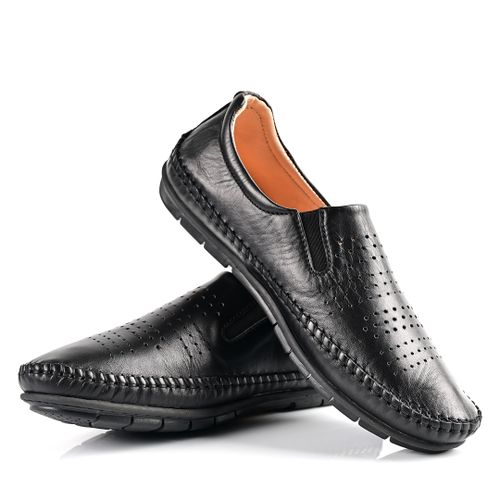 Mocassin Cuir,Mocassin Homme,Tendance - Noir