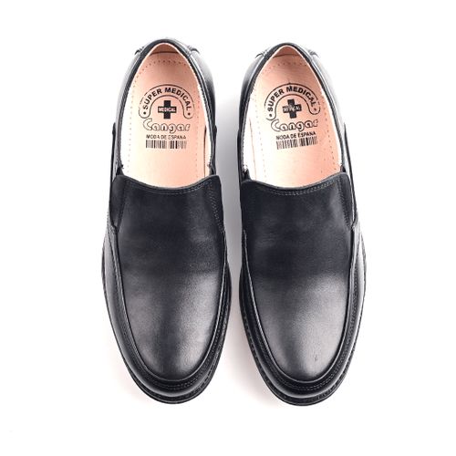 Chaussure En Cuir Pour Homme Noir