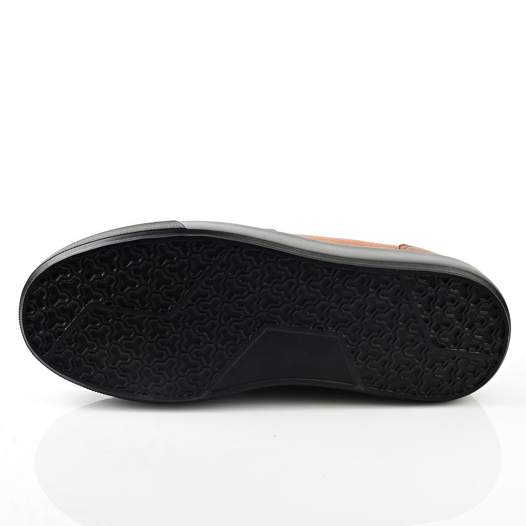 Mocassin Homme Médical En Cuir - Tabac