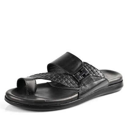 Sandale Homme Cuir -Noir