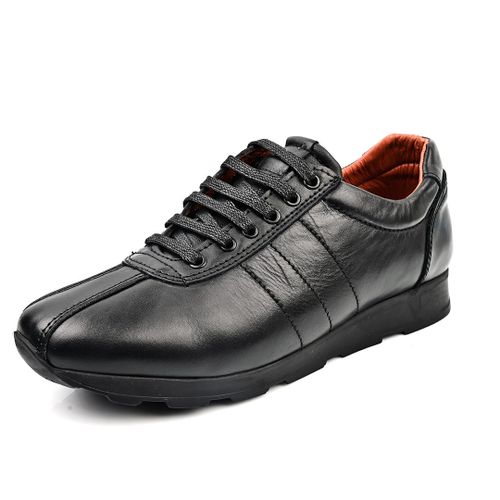 Espadrille Homme En Cuir,Chaussure Homme, Noir