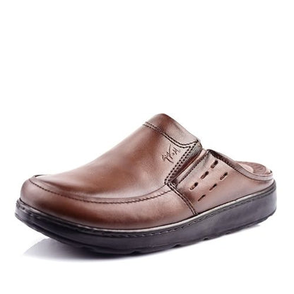 Sabot Médical Cuir- Marron