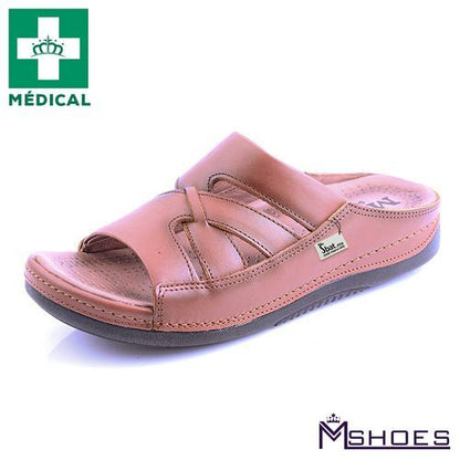 Sandale Médical Pour Homme - Tabac