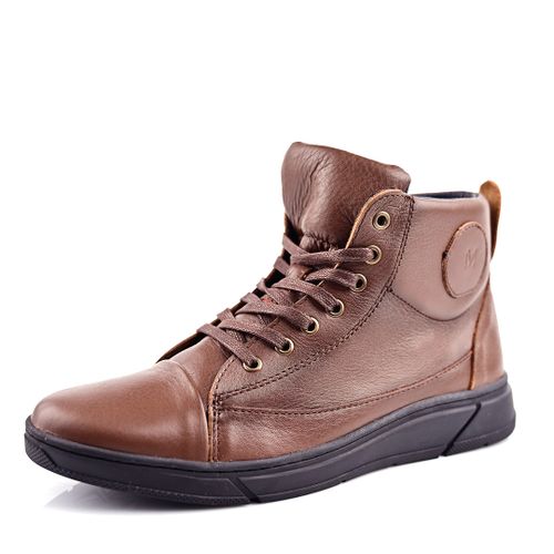 Espadrille 100% Cuir Pour Homme - Tabac