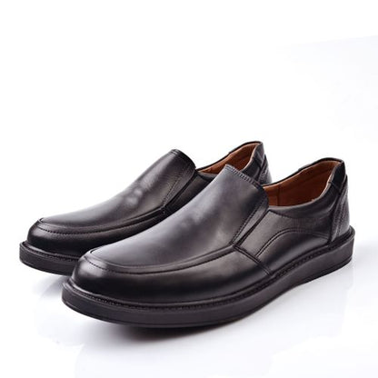 Chaussure Médical,Chaussure Homme en Cuir - Noir
