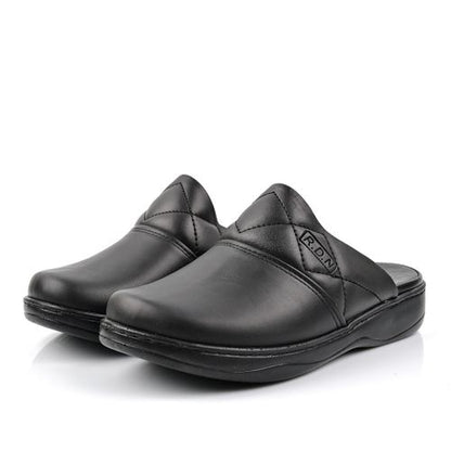 Sabot Cuir Homme- Noir