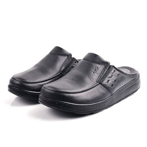 Sabot Médical Cuir- Noir