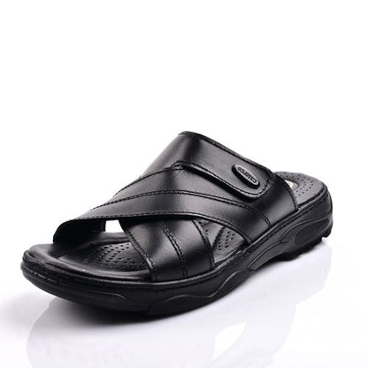 Sandale Homme Cuir- Noir