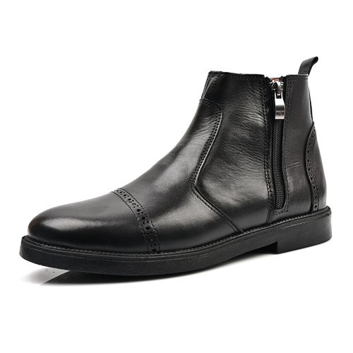 Botte Homme,Botte Cuir,Botte 2021 - Noir