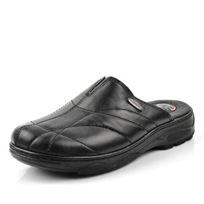 Sabot Cuir Homme- Noir