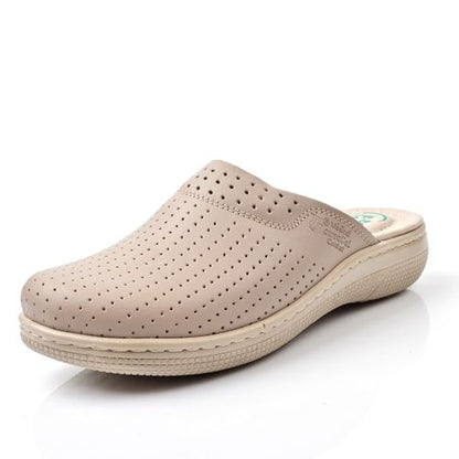 Sabots Médical,Sabot Cuir,Sabot Femme - Beige