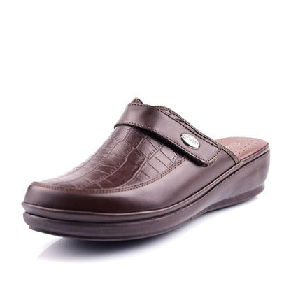 Sabots Médical Cuir Pour Femme - Marron