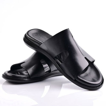 Sandale Homme Cuir -Noir
