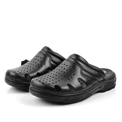 Sandale Homme Cuir -Noir