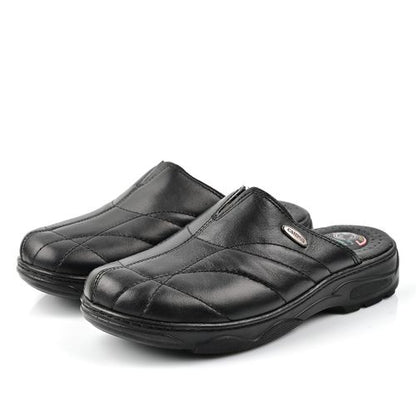 Sabot Cuir Homme- Noir