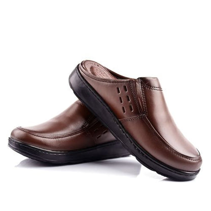 Sabot Médical Cuir- Marron