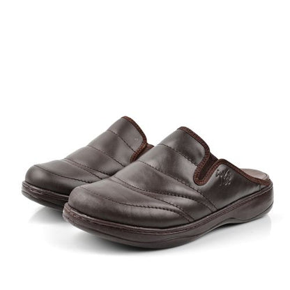 Sabot Cuir Homme- Marron
