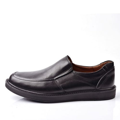 Chaussure Médical,Chaussure Homme en Cuir - Noir