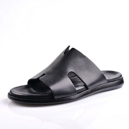 Sandale Homme Cuir -Noir