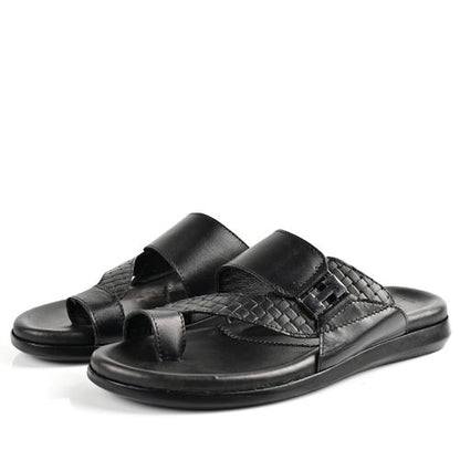 Sandale Homme Cuir -Noir