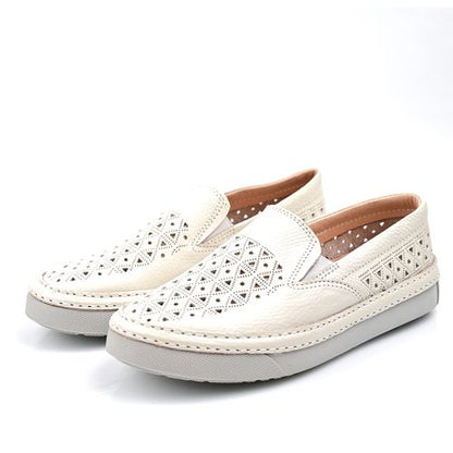 Chaussure Homme Médical En Cuir - Beige