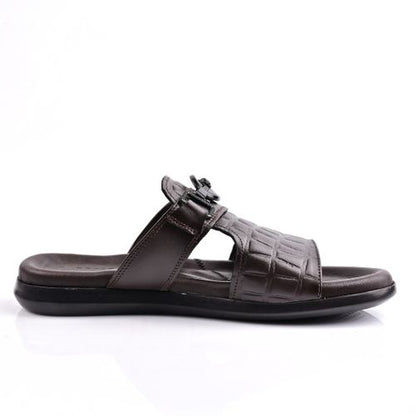 Sandale Homme Cuir,Tendance- Marron