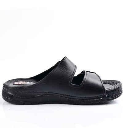 Sandale Homme En Cuir - Noir