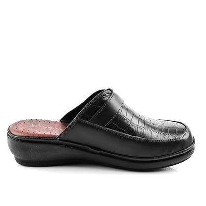 Sabots Médical Cuir Pour Femme - Noir