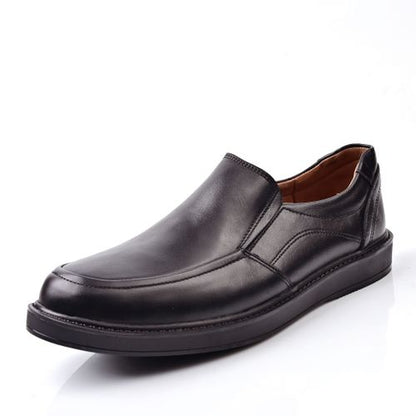 Chaussure Médical,Chaussure Homme en Cuir - Noir