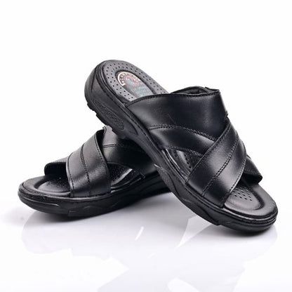 Sandale Homme Cuir- Noir