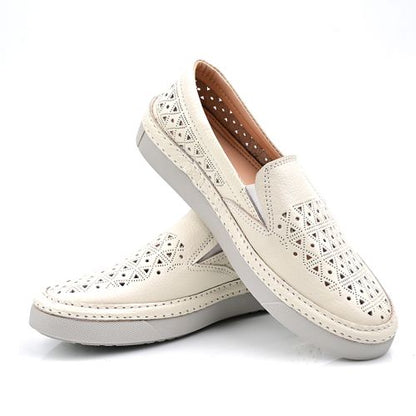 Chaussure Homme Médical En Cuir - Beige