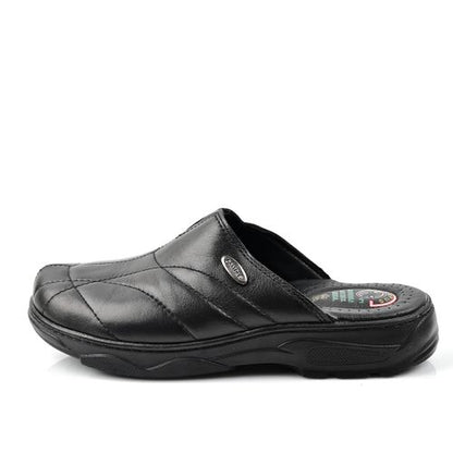 Sabot Cuir Homme- Noir