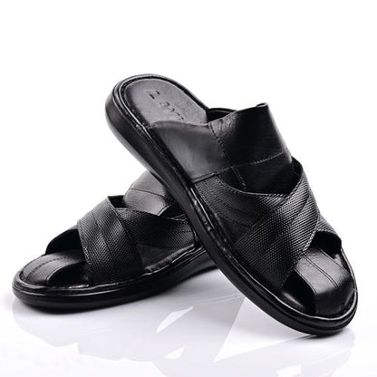 Sandale Homme Cuir -Noir